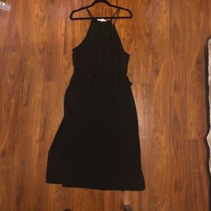 BCBGeneration Black Midi double slit dress